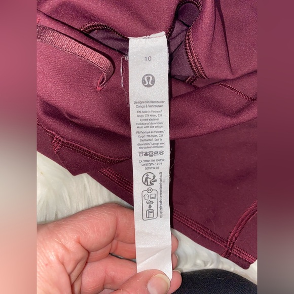 Lululemon Athletica Burgundy Align Leggings - Size 10 - Picture 2 of 7